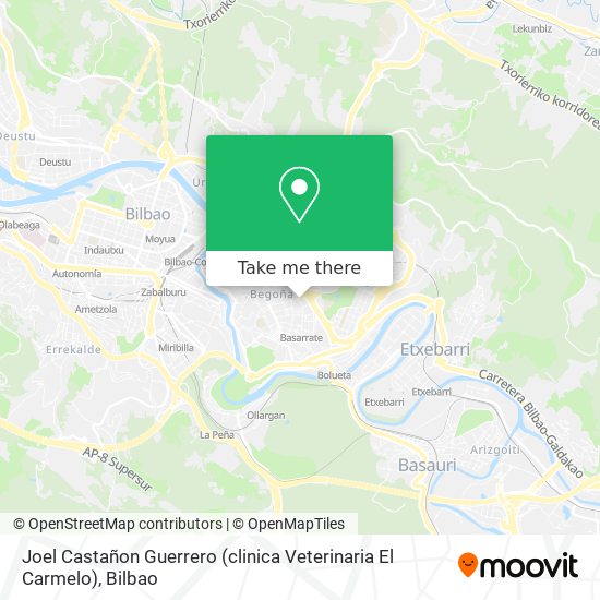 mapa Joel Castañon Guerrero (clinica Veterinaria El Carmelo)