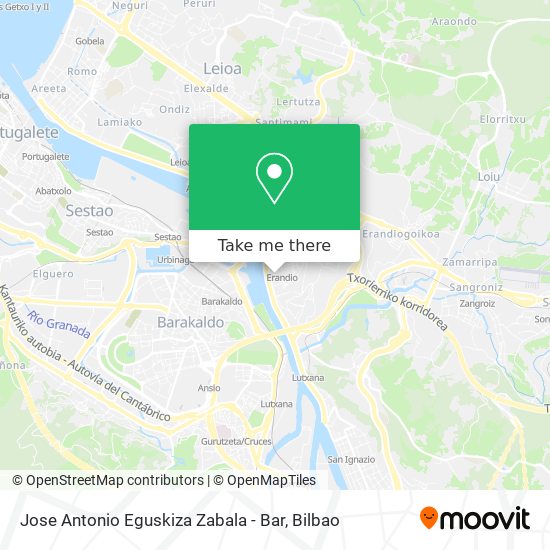 Jose Antonio Eguskiza Zabala - Bar map