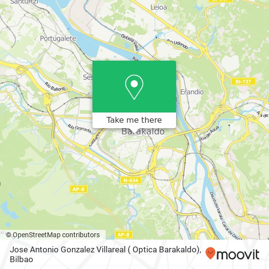 Jose Antonio Gonzalez Villareal ( Optica Barakaldo) map