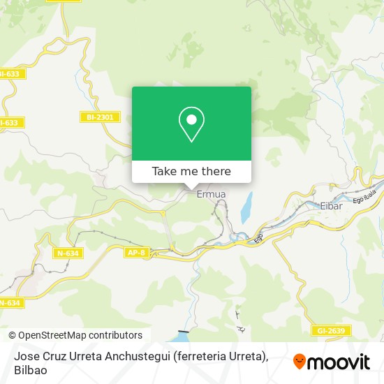 Jose Cruz Urreta Anchustegui (ferreteria Urreta) map