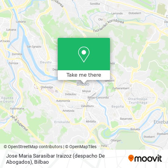 mapa Jose Maria Sarasibar Iraizoz (despacho De Abogados)