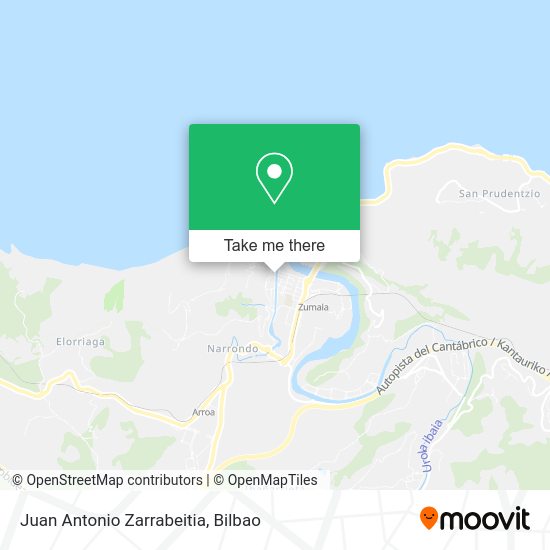 Juan Antonio Zarrabeitia map