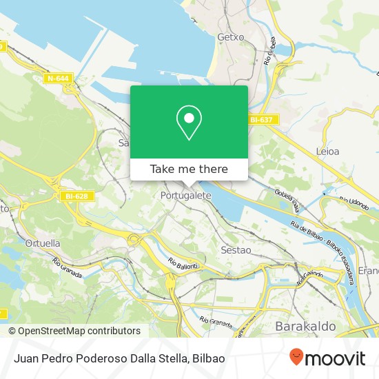 Juan Pedro Poderoso Dalla Stella map