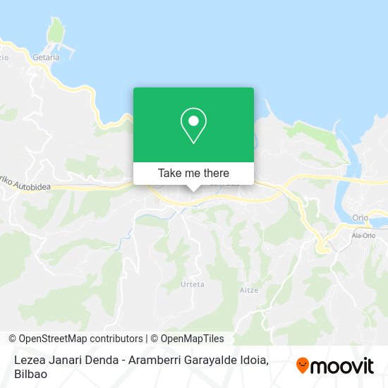 Lezea Janari Denda - Aramberri Garayalde Idoia map