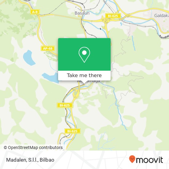 mapa Madalen, S.l.l.