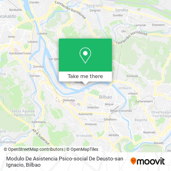 mapa Modulo De Asistencia Psico-social De Deusto-san Ignacio