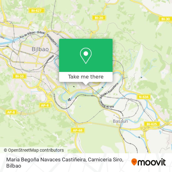 Maria Begoña Navaces Castiñeira, Carniceria Siro map