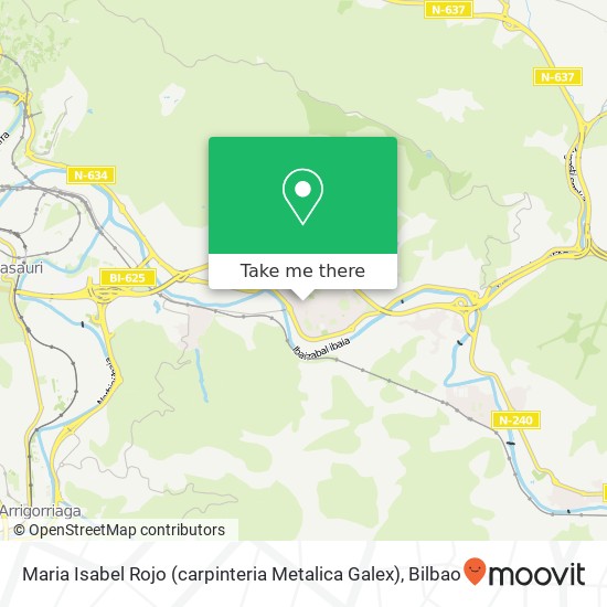 Maria Isabel Rojo (carpinteria  Metalica Galex) map