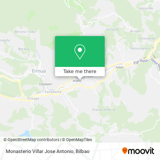 mapa Monasterio Villar Jose Antonio