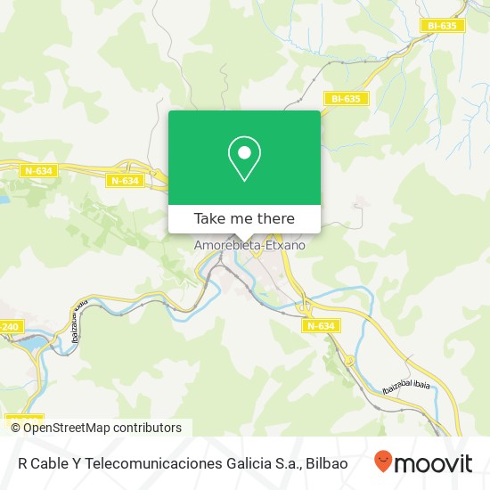 R Cable Y Telecomunicaciones Galicia S.a. map