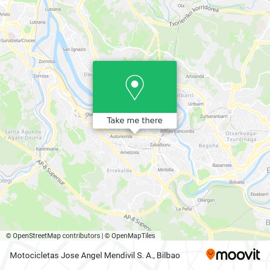 Motocicletas Jose Angel Mendivil S. A. map