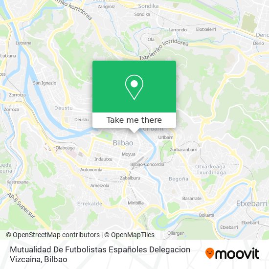 mapa Mutualidad De Futbolistas Españoles Delegacion Vizcaina