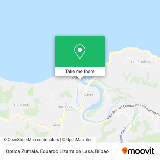 Optica Zumaia, Eduardo Lizarralde Lasa map