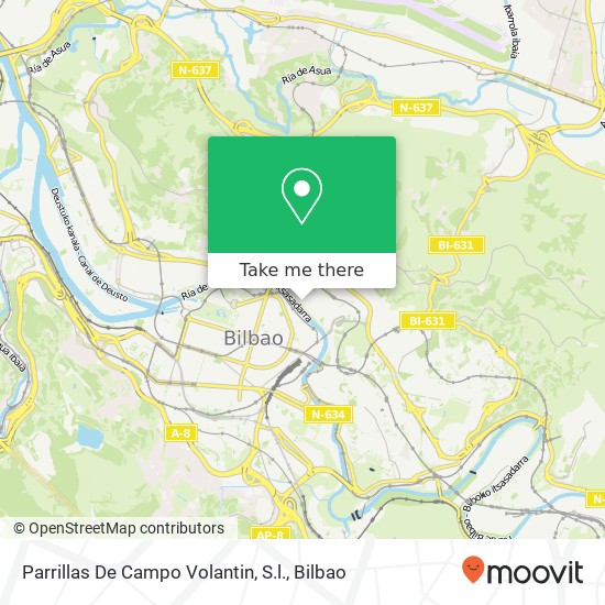 mapa Parrillas De Campo Volantin, S.l.