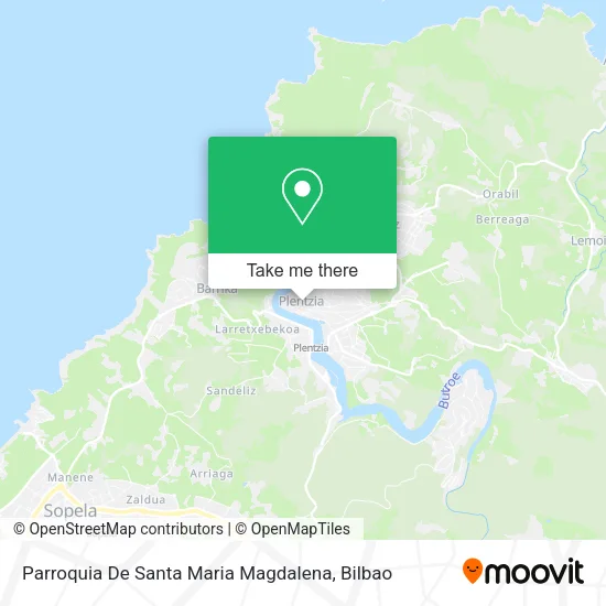 mapa Parroquia De Santa Maria Magdalena