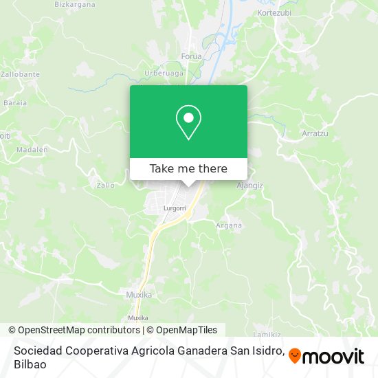 mapa Sociedad Cooperativa Agricola Ganadera San Isidro