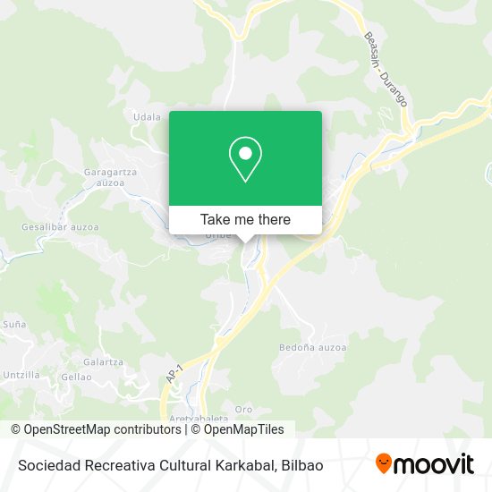 Sociedad Recreativa Cultural Karkabal map