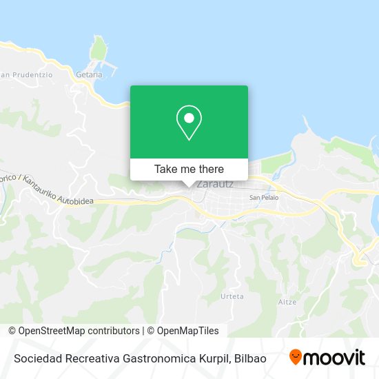 Sociedad Recreativa Gastronomica Kurpil map