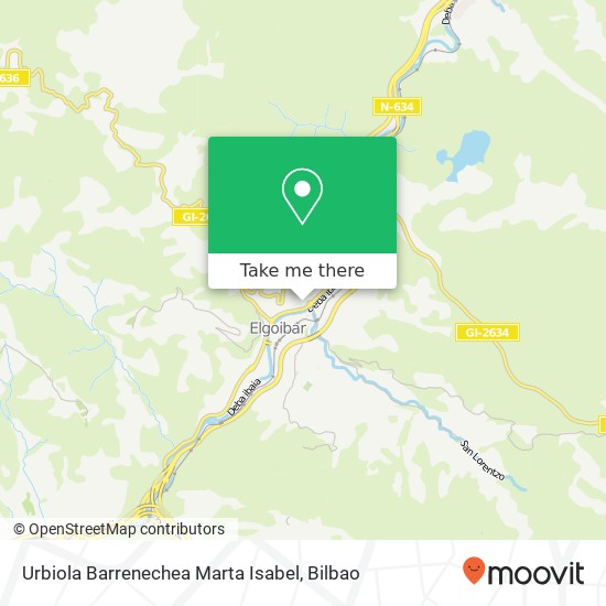 Urbiola Barrenechea Marta Isabel map