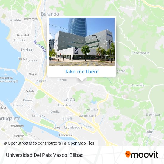 Universidad Del Pais Vasco map