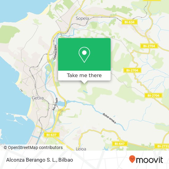 Alconza Berango S. L. map