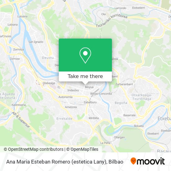 Ana Maria Esteban Romero (estetica Lany) map