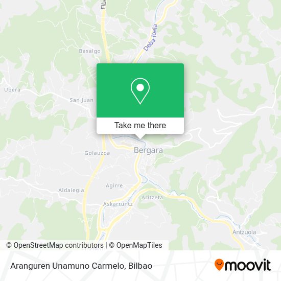 Aranguren Unamuno Carmelo map