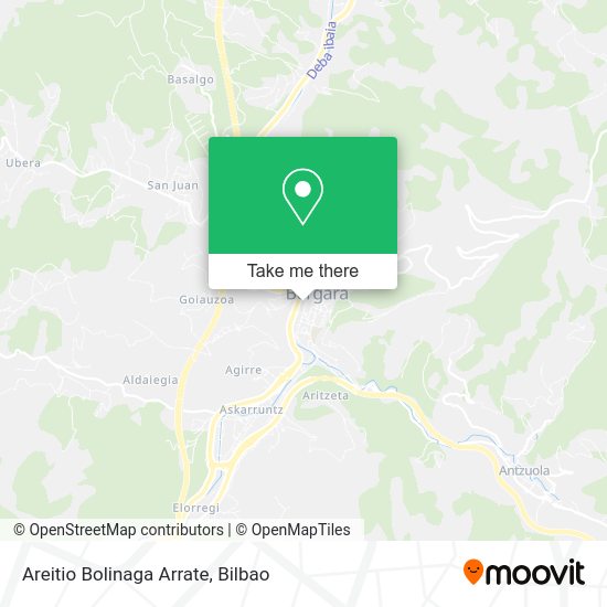 Areitio Bolinaga Arrate map