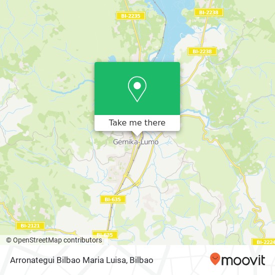 mapa Arronategui Bilbao Maria Luisa