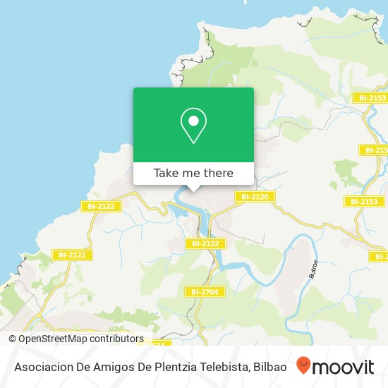 mapa Asociacion De Amigos De Plentzia Telebista