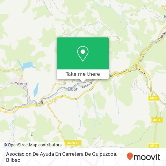 Asociacion De Ayuda En Carretera De Guipuzcoa map