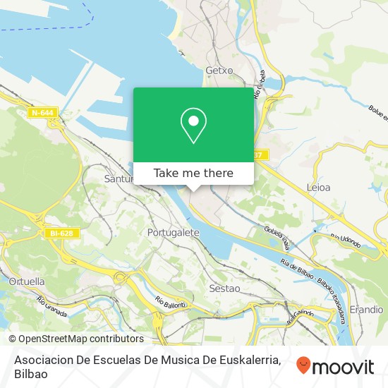 Asociacion De Escuelas De Musica De Euskalerria map