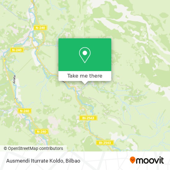 Ausmendi Iturrate Koldo map