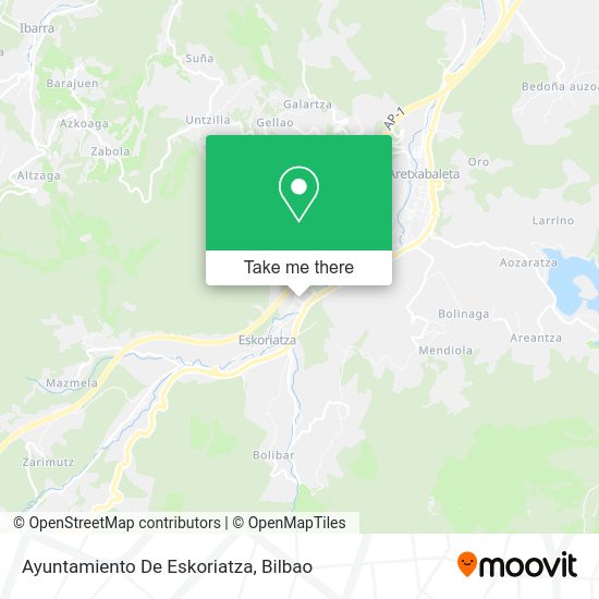 Ayuntamiento De Eskoriatza map