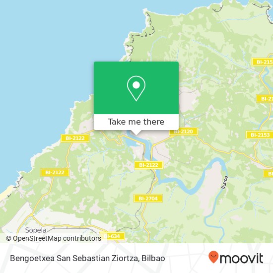 mapa Bengoetxea San Sebastian Ziortza