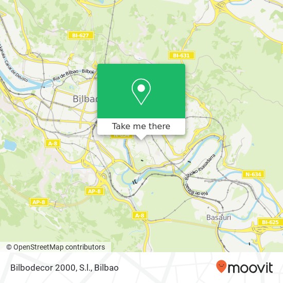 Bilbodecor 2000, S.l. map