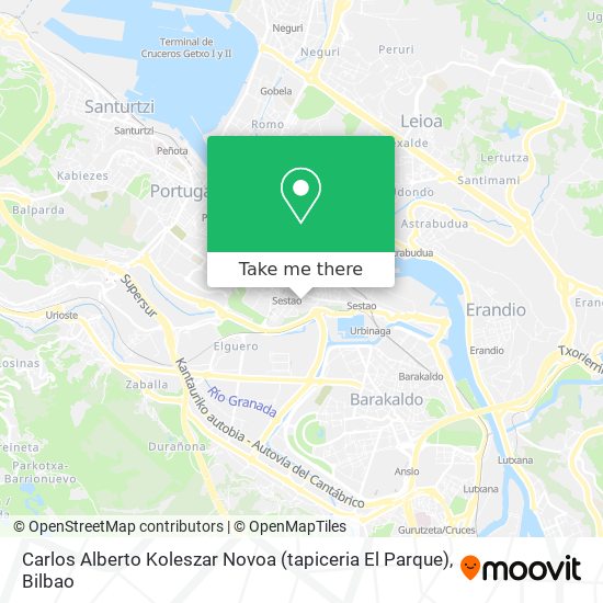 mapa Carlos Alberto Koleszar Novoa (tapiceria El Parque)