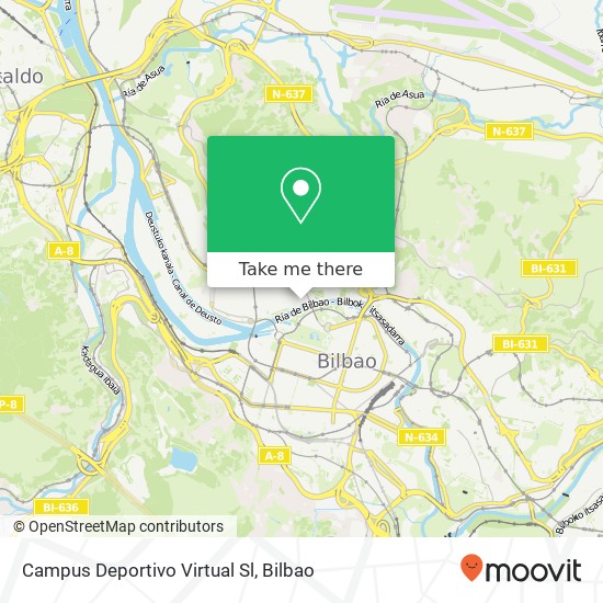 mapa Campus Deportivo Virtual Sl
