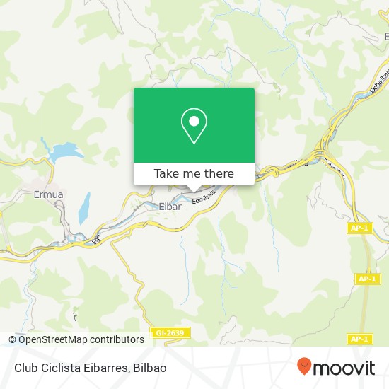 mapa Club Ciclista Eibarres