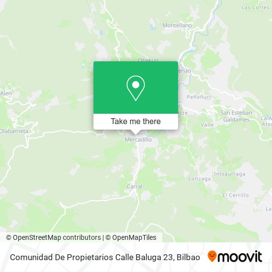 mapa Comunidad De Propietarios Calle Baluga 23