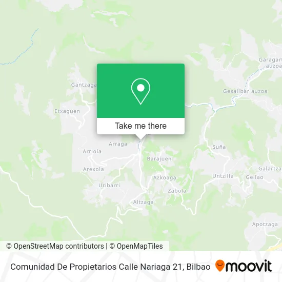 Comunidad De Propietarios Calle Nariaga 21 map