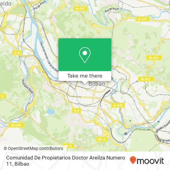 mapa Comunidad De Propietarios Doctor Areilza Numero 11