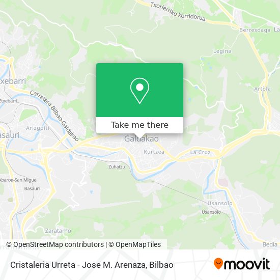 Cristaleria  Urreta  -  Jose M. Arenaza map