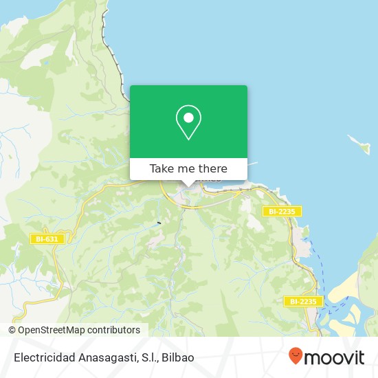 mapa Electricidad Anasagasti, S.l.