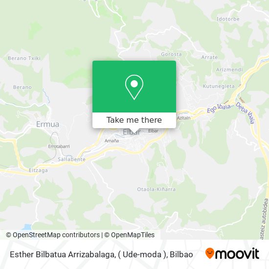 Esther Bilbatua Arrizabalaga, ( Ude-moda ) map