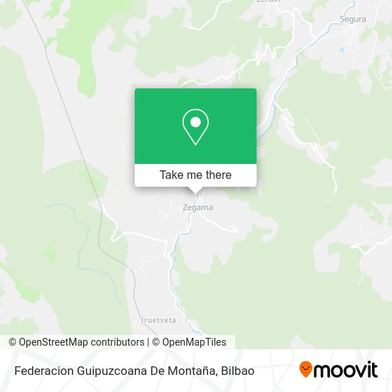 Federacion Guipuzcoana De Montaña map