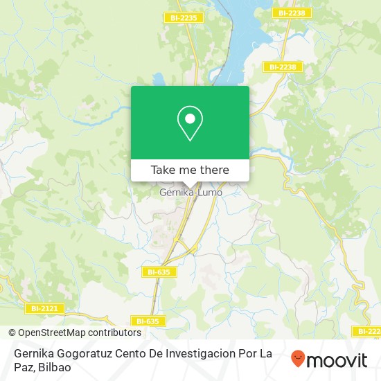 Gernika Gogoratuz Cento De Investigacion Por La Paz map