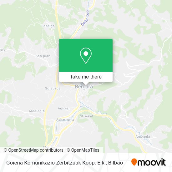 Goiena Komunikazio Zerbitzuak Koop. Elk. map