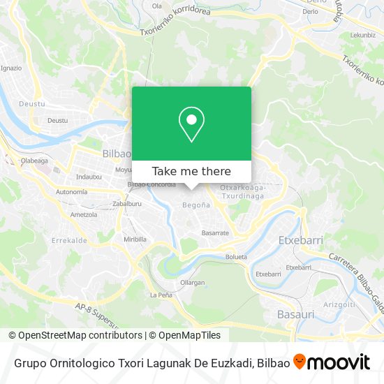 Grupo Ornitologico Txori Lagunak De Euzkadi map