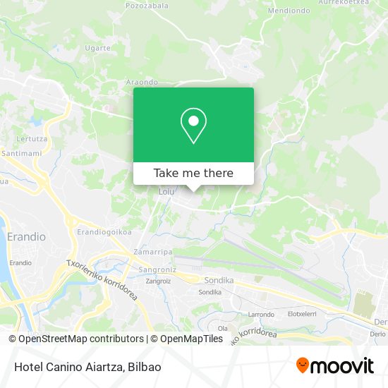 mapa Hotel Canino Aiartza